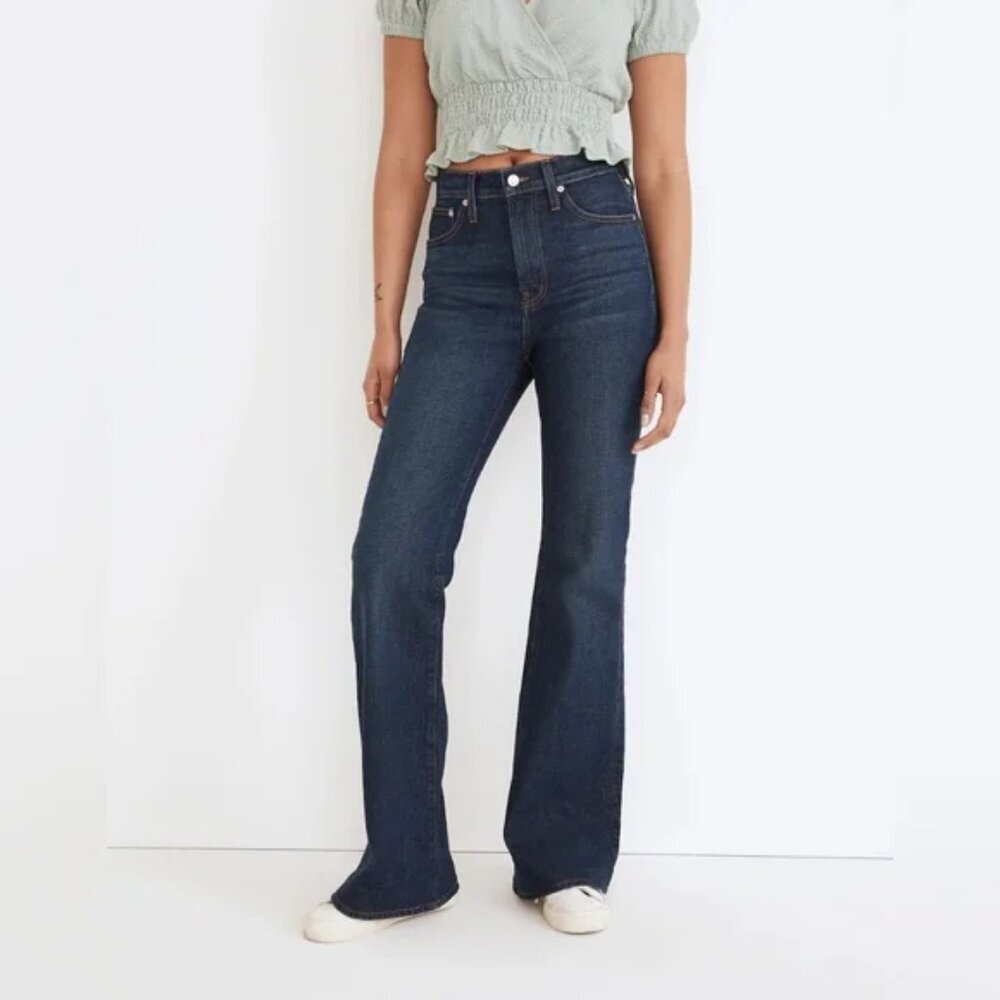MADEWELL "The Perfect Vintage Flare" Jean Dark Wash Denim Women's Size 27